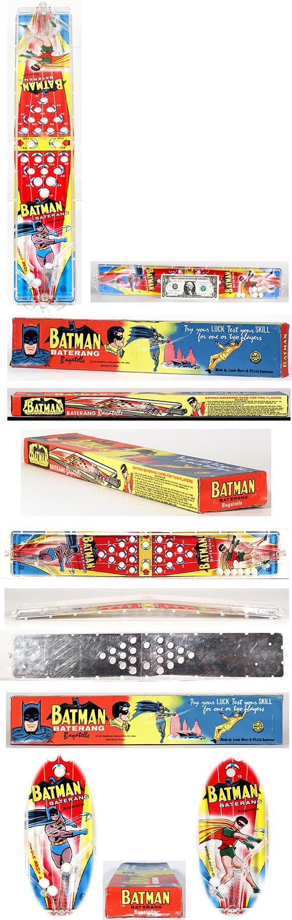1966 Marx, Batman Batarang Bagatelle in Original Box